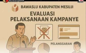 Pelanggaran Kampanye Masih Terjadi, Bawaslu Mesuji Lakukan Evaluasi
