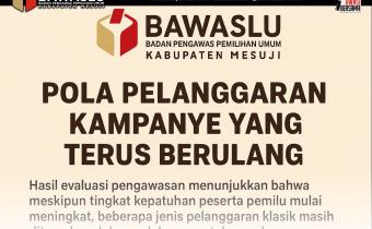 Bawaslu Mesuji Temukan Pola Lama dalam Pelanggaran Kampanye
