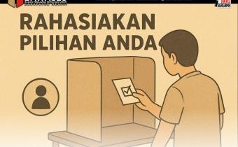 Hindari Pelanggaran, Jaga Kerahasiaan Pilihan di Bilik Suara