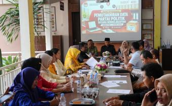 Bawaslu Mesuji Awasi Rakor Pemutakhiran Data Parpol Berkelanjutan Semester I