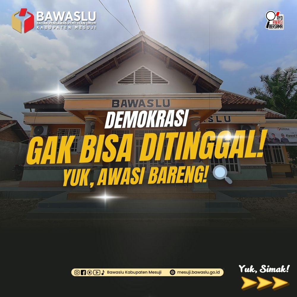 demokrasi nggak bisa ditinggal