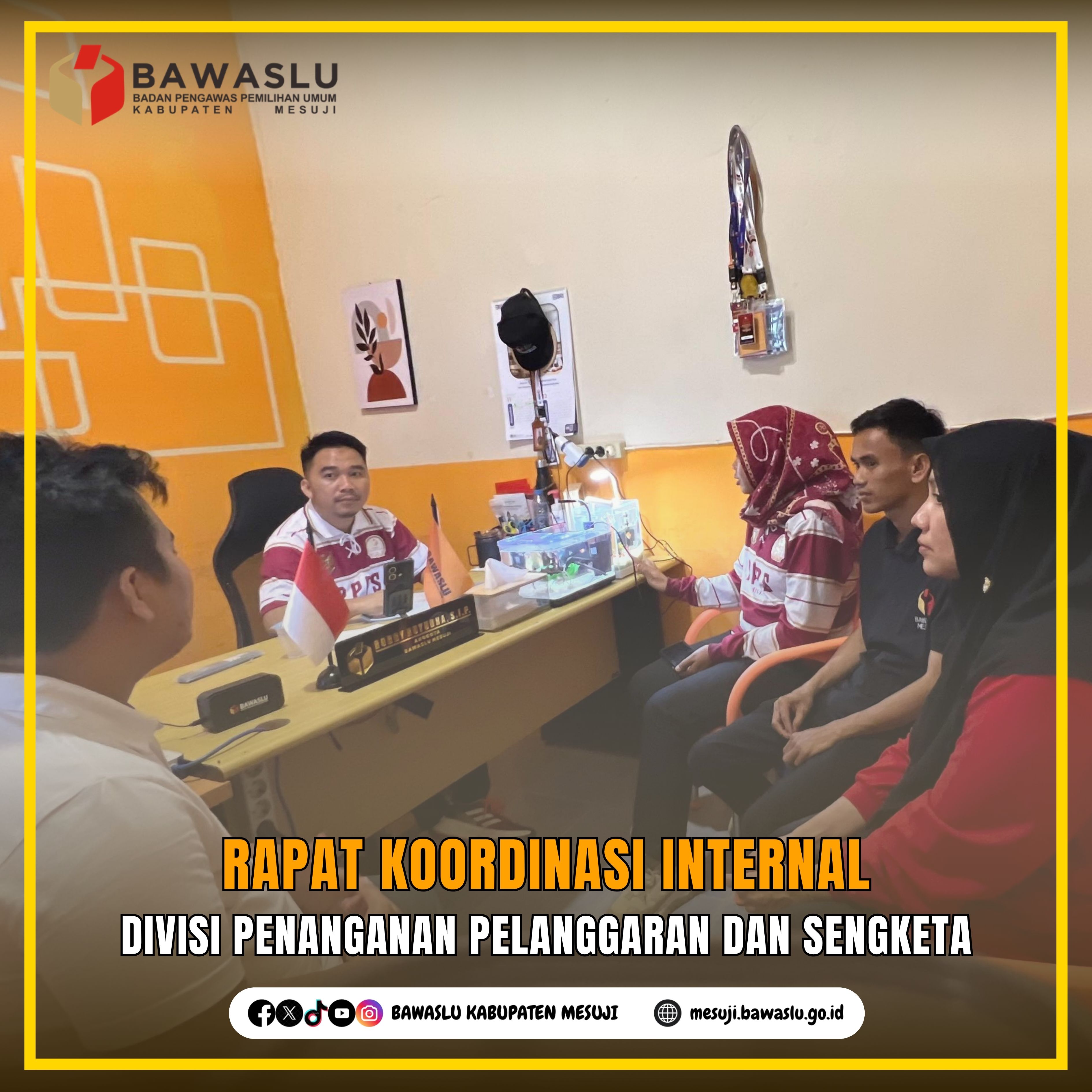 Rapat Koordinasi Internal Divisi Penanganan Pelanggaran dan Sengketa