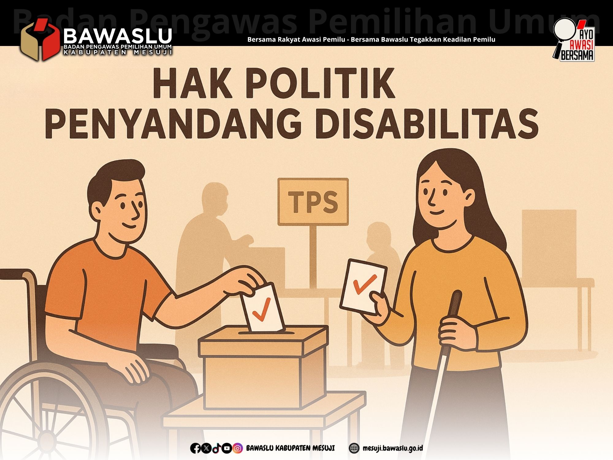Bawaslu Tegaskan Perlindungan Hak Politik Penyandang Disabilitas dalam Pemilu