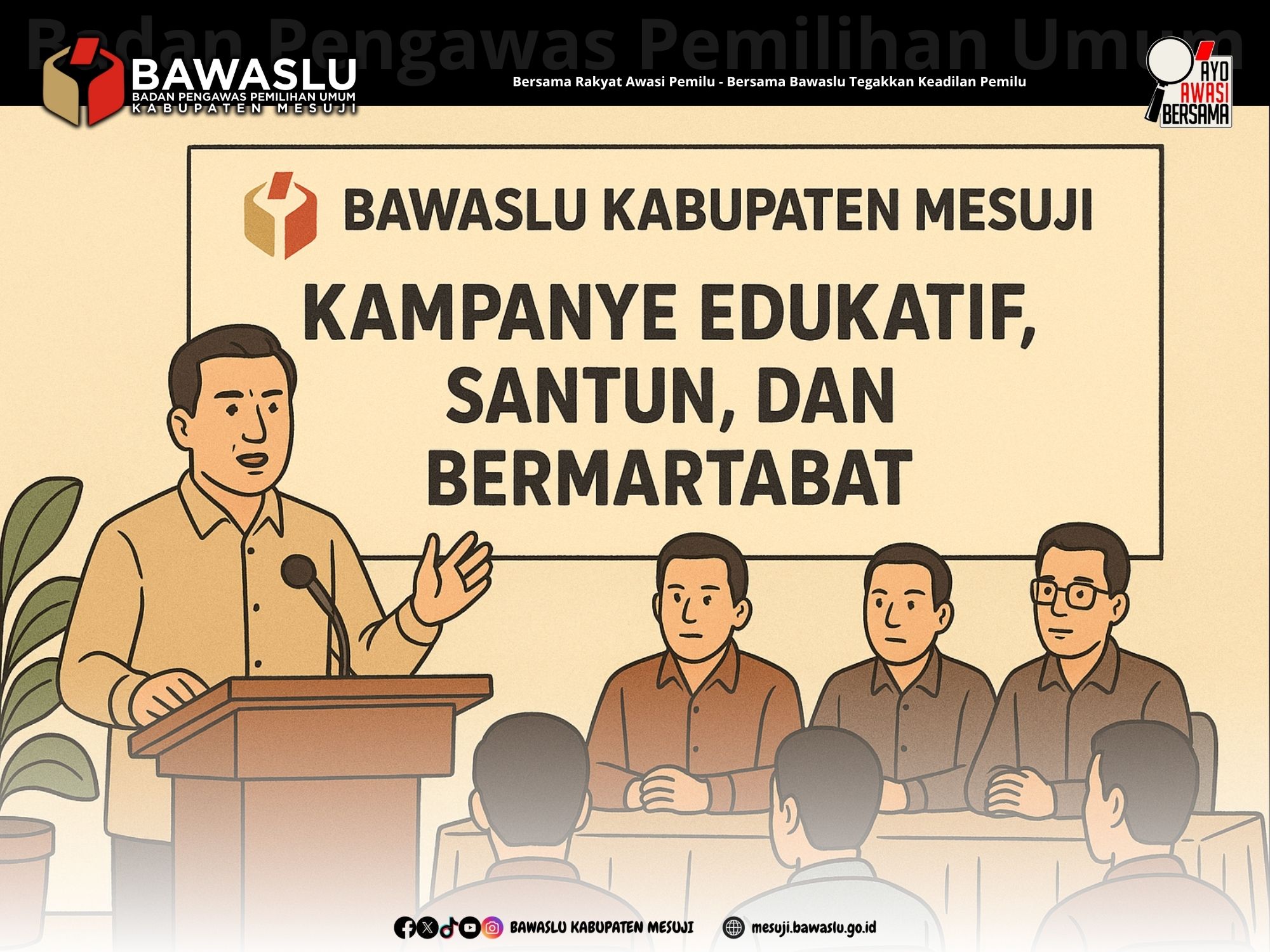 Bawaslu Mesuji Ajak Wujudkan Kampanye Edukatif dan Bermartabat