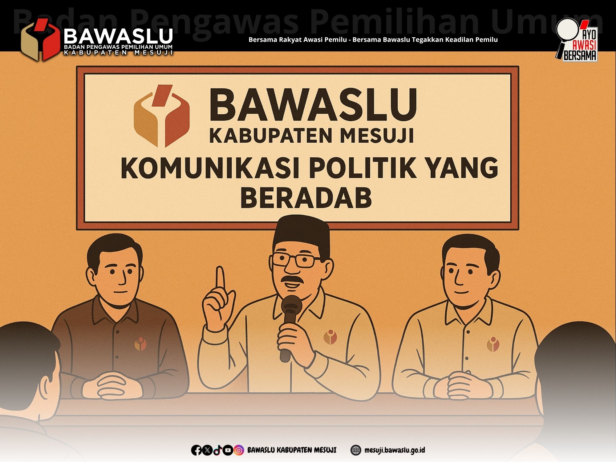 Bawaslu Mesuji Dorong Komunikasi Politik yang Beradab