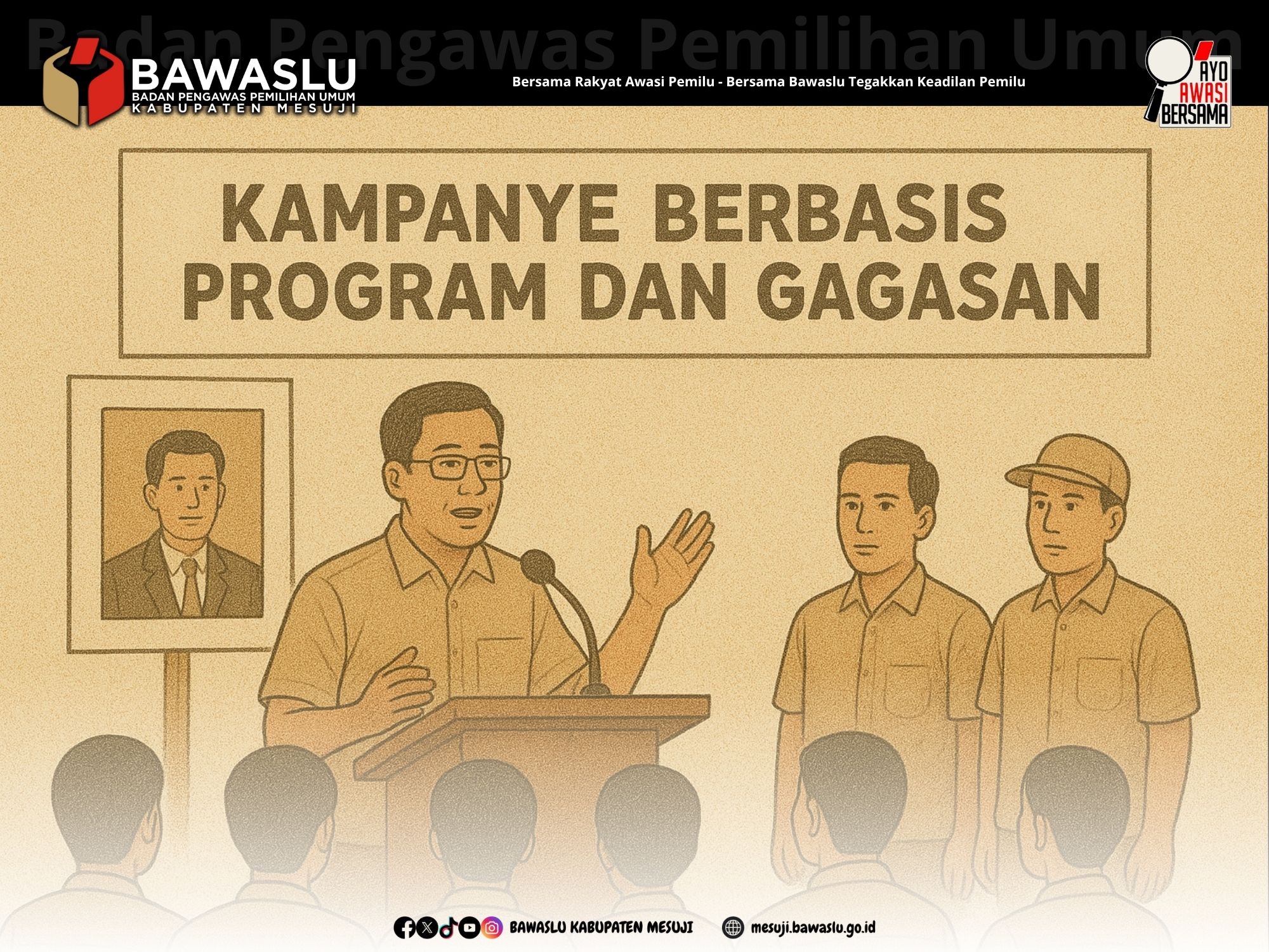 Kampanye Berbasis Program Cermin Demokrasi Sehat di Mesuji