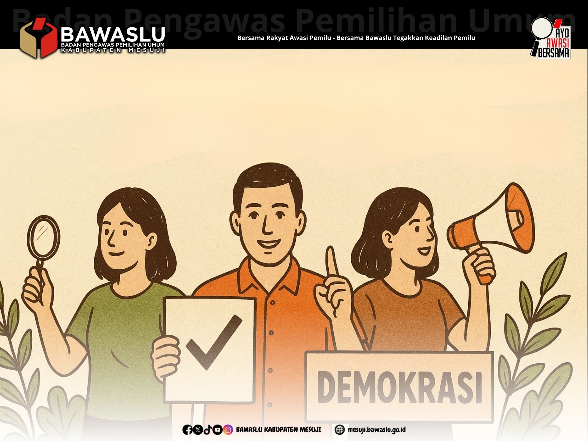 Masyarakat Mesuji Didorong Aktif Awasi Setiap Tahapan Demokrasi