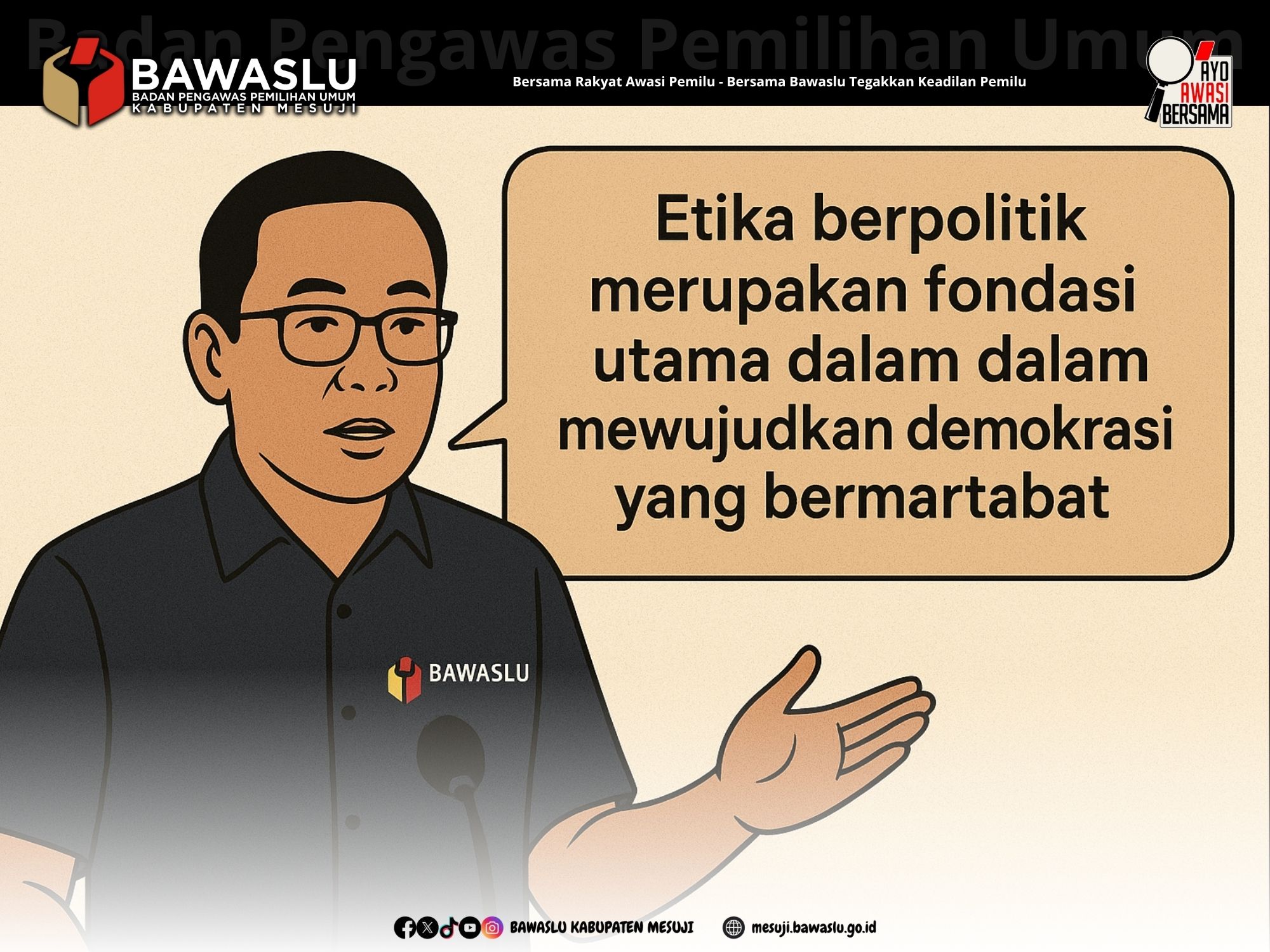 Bawaslu Mesuji Tekankan Pentingnya Etika Berpolitik