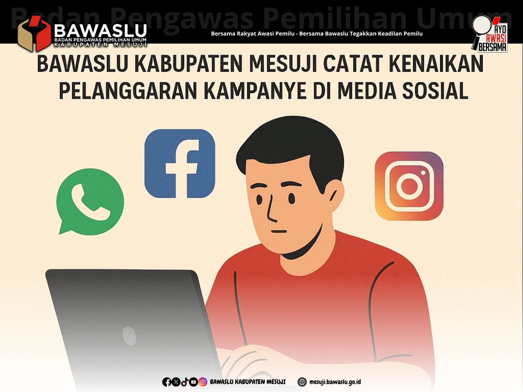 Evaluasi Bawaslu: Pelanggaran Kampanye Digital Meningkat