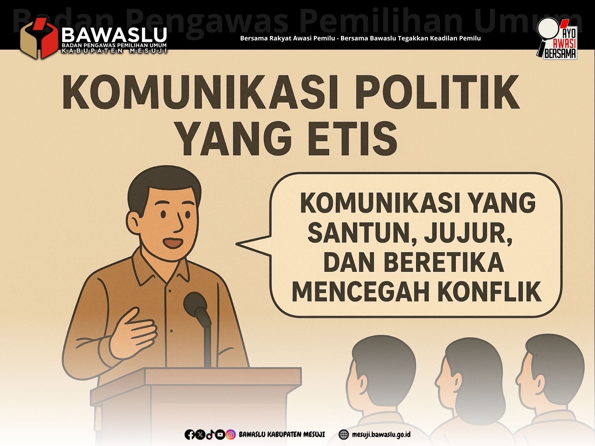 Robby Ruyudha: Komunikasi Etis Cegah Konflik Politik