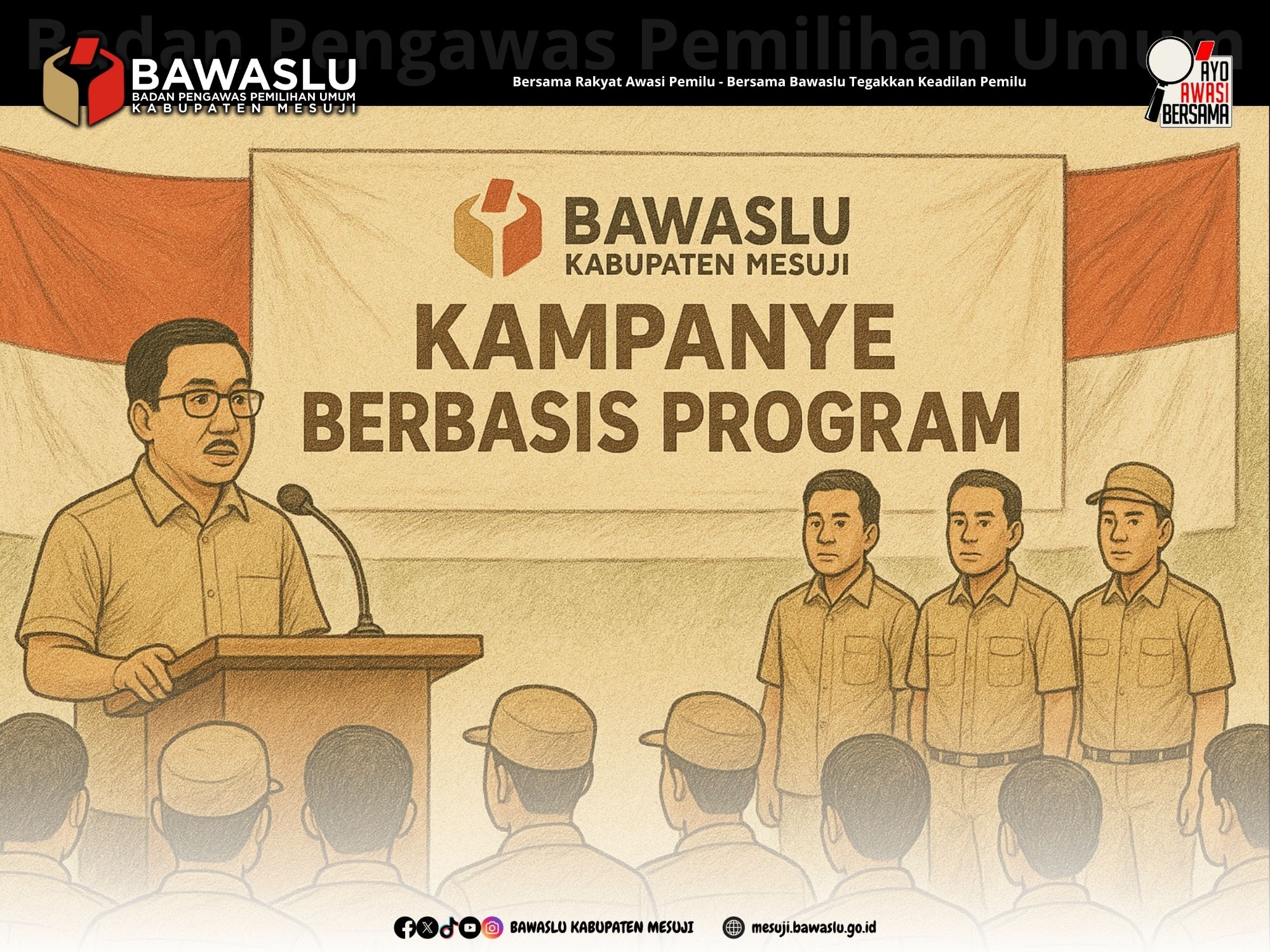 Kampanye Berbasis Program Jadi Fokus Pengawasan Bawaslu Mesuji