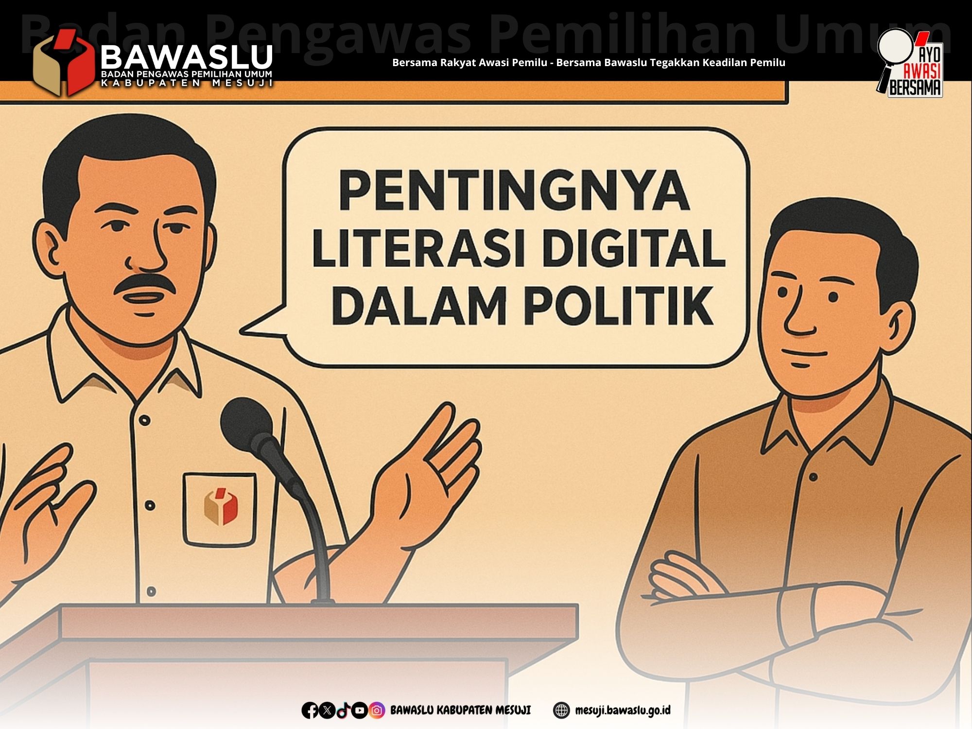 Bawaslu Mesuji Tekankan Pentingnya Literasi terhadap Informasi Berbayar dan Disinformasi