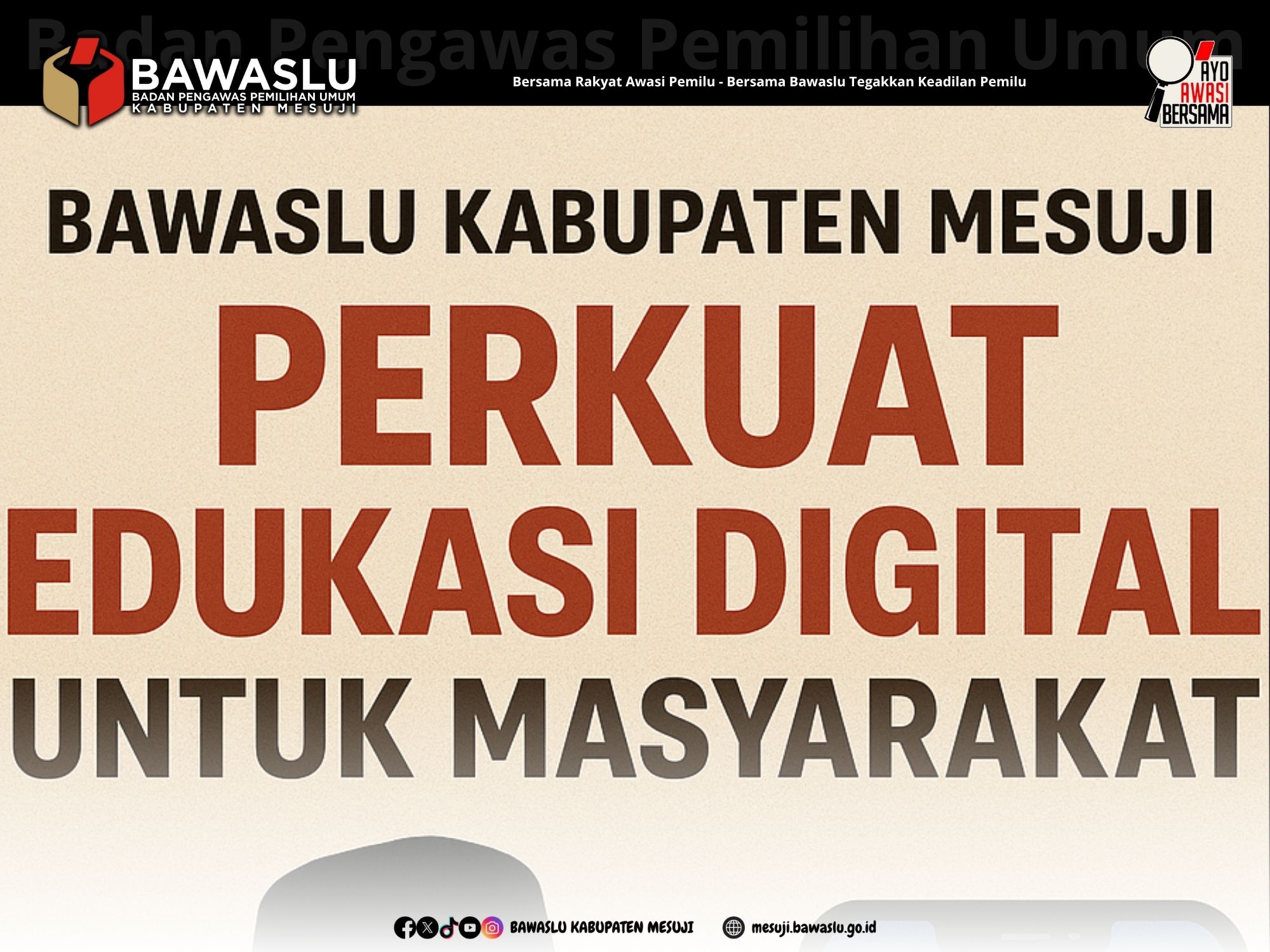 Edukasi Digital Jadi Fokus Bawaslu Mesuji Hadapi Pemilu Modern