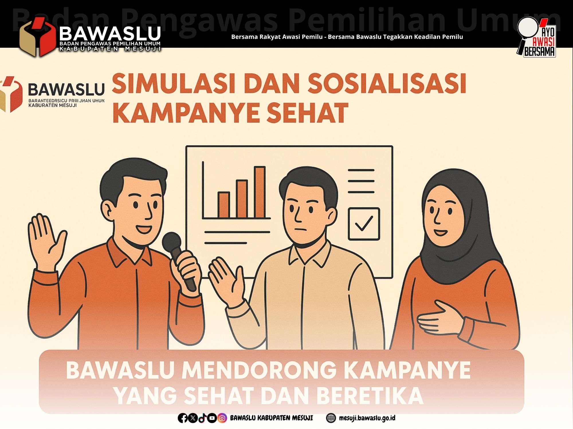 Kampanye Sehat Wujudkan Politik Bermartabat di Mesuji