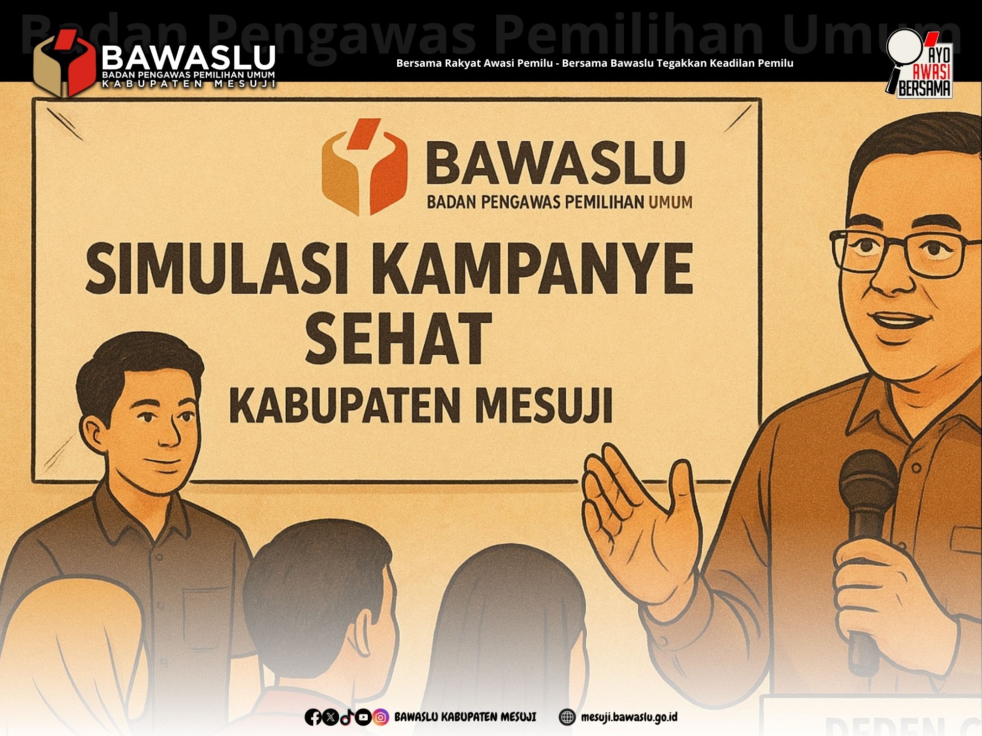 Bawaslu Mesuji Dorong Pendidikan Politik yang Menghindari Polarisasi