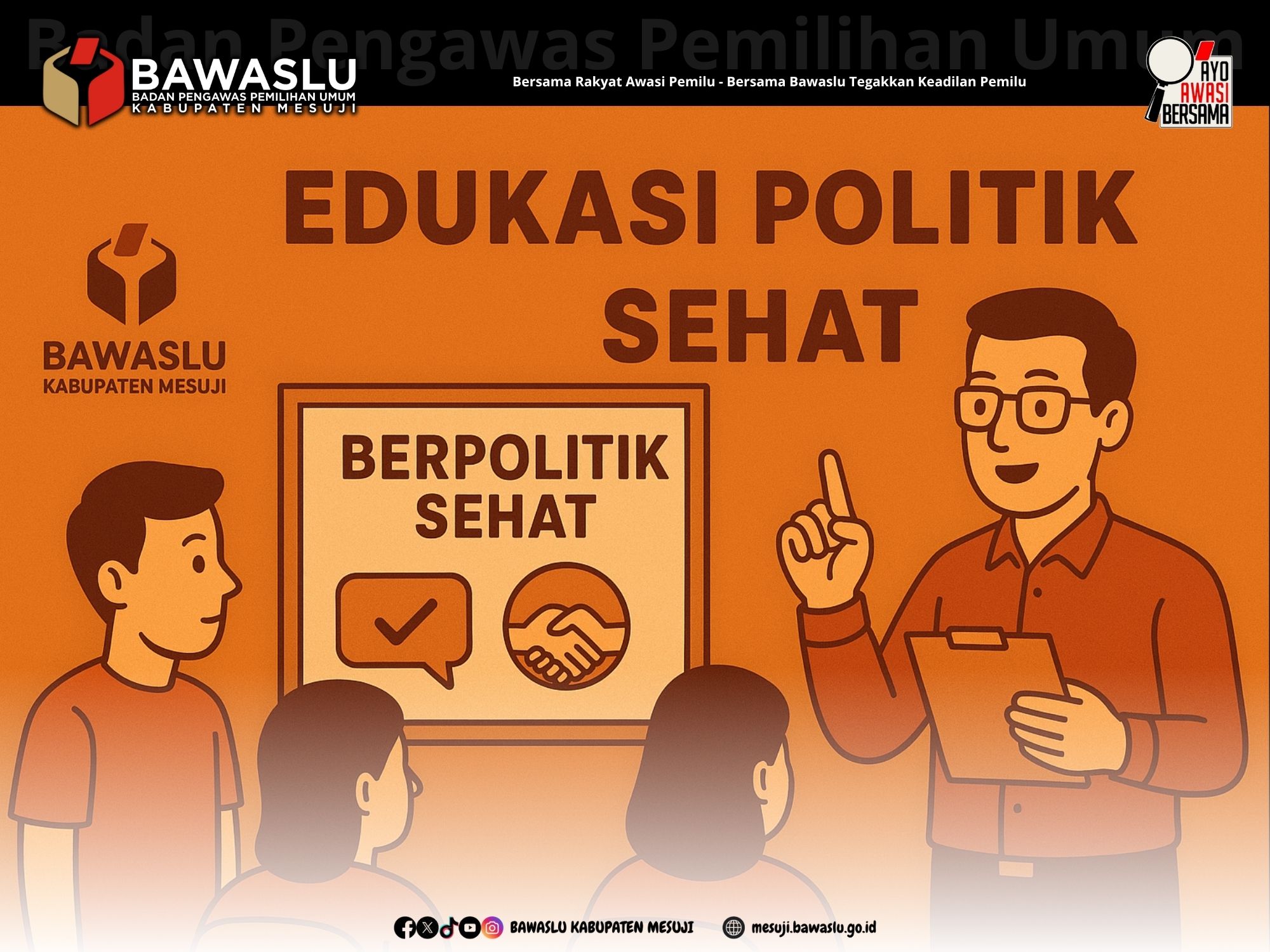 Bawaslu Mesuji Libatkan Masyarakat dalam Pengawasan Kampanye