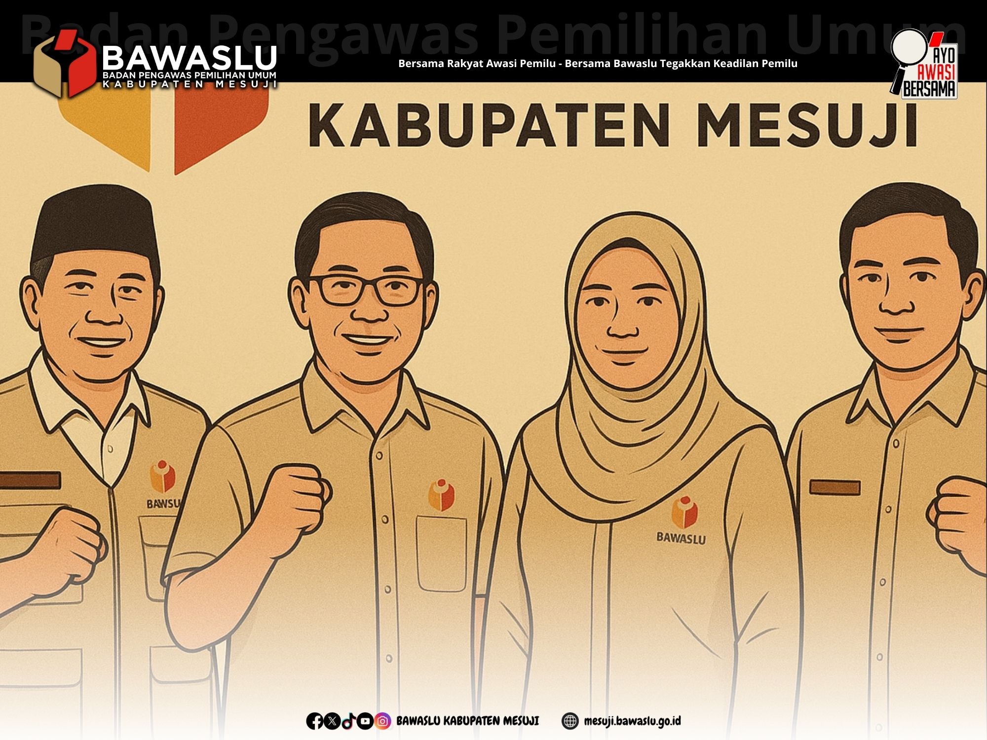 Bersama Bawaslu, Mesuji Siap Jalankan Kampanye yang Sehat dan Bermartabat