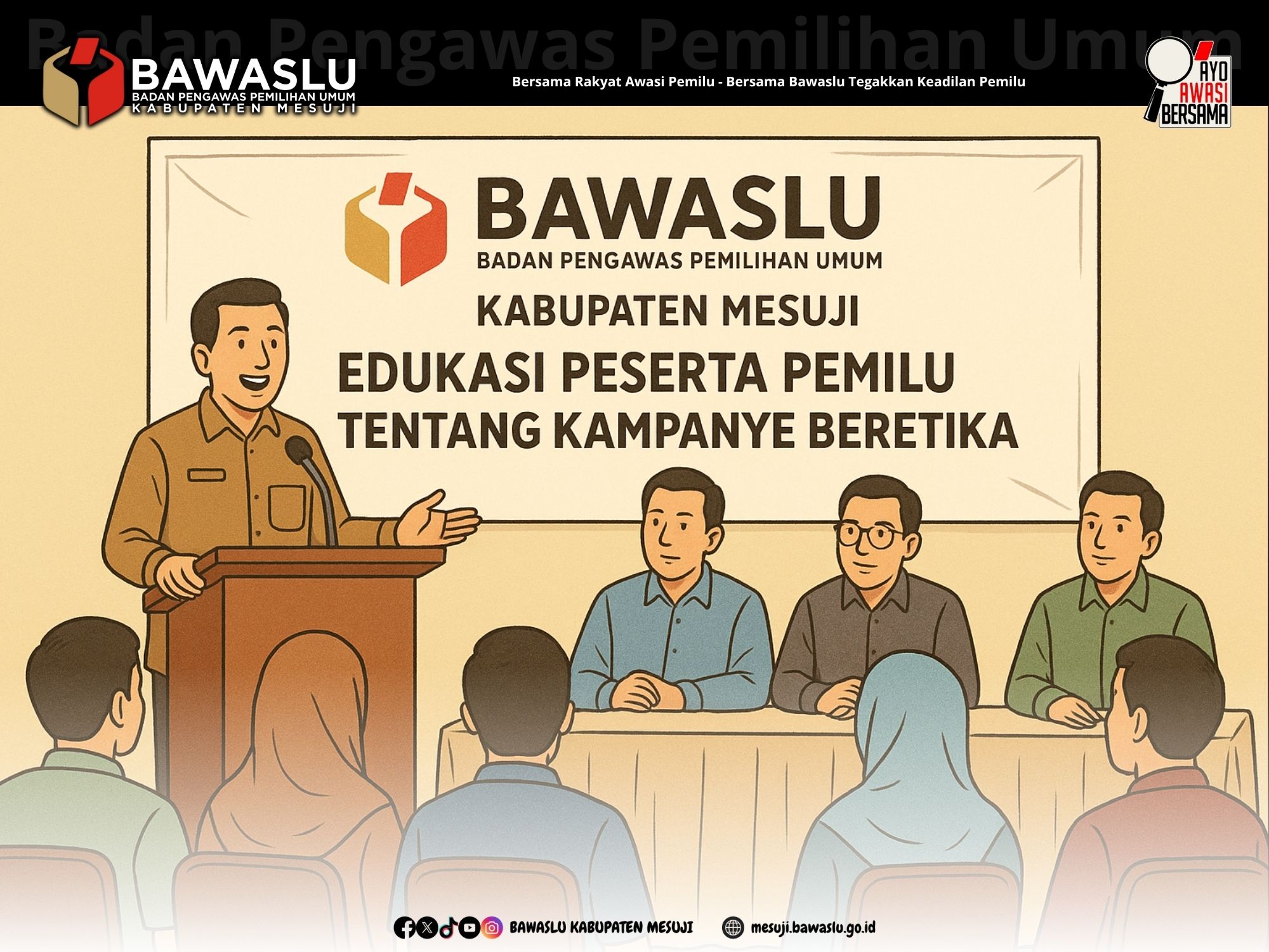 Bawaslu Edukasi Peserta Pemilu Soal Kampanye Beretika