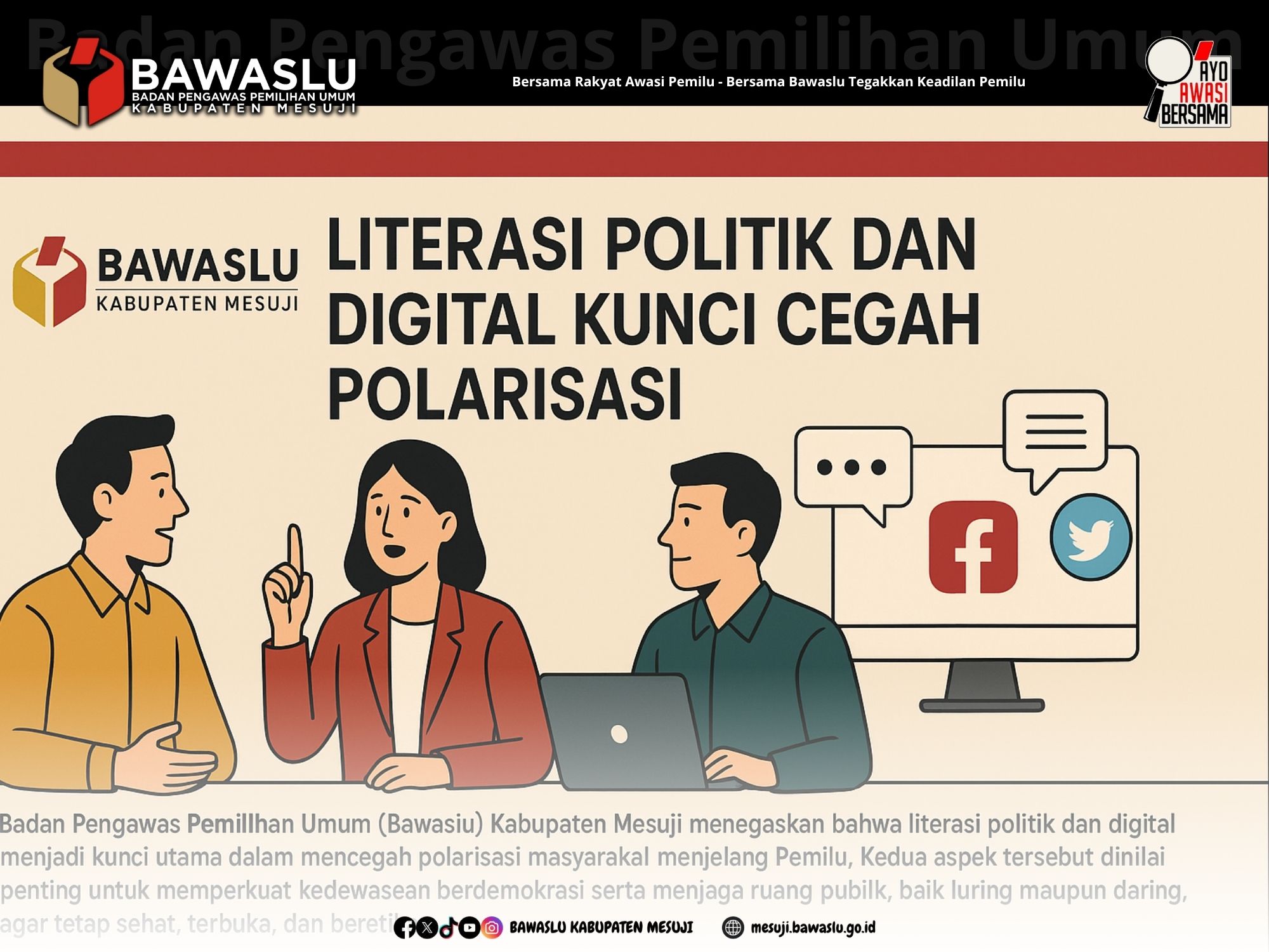 Literasi Digital Jadi Benteng Hadapi Disinformasi Politik