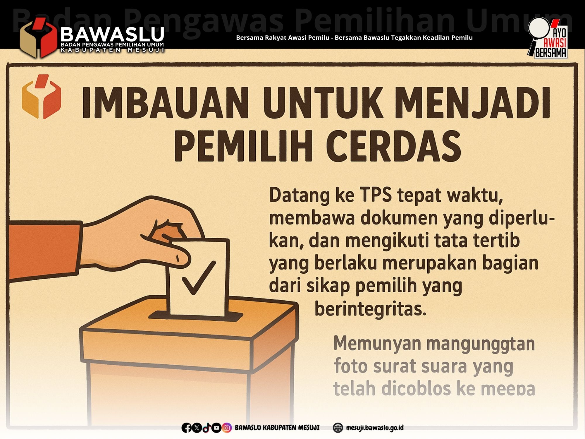 Tips bagi Pemilih di Hari Pencoblosan