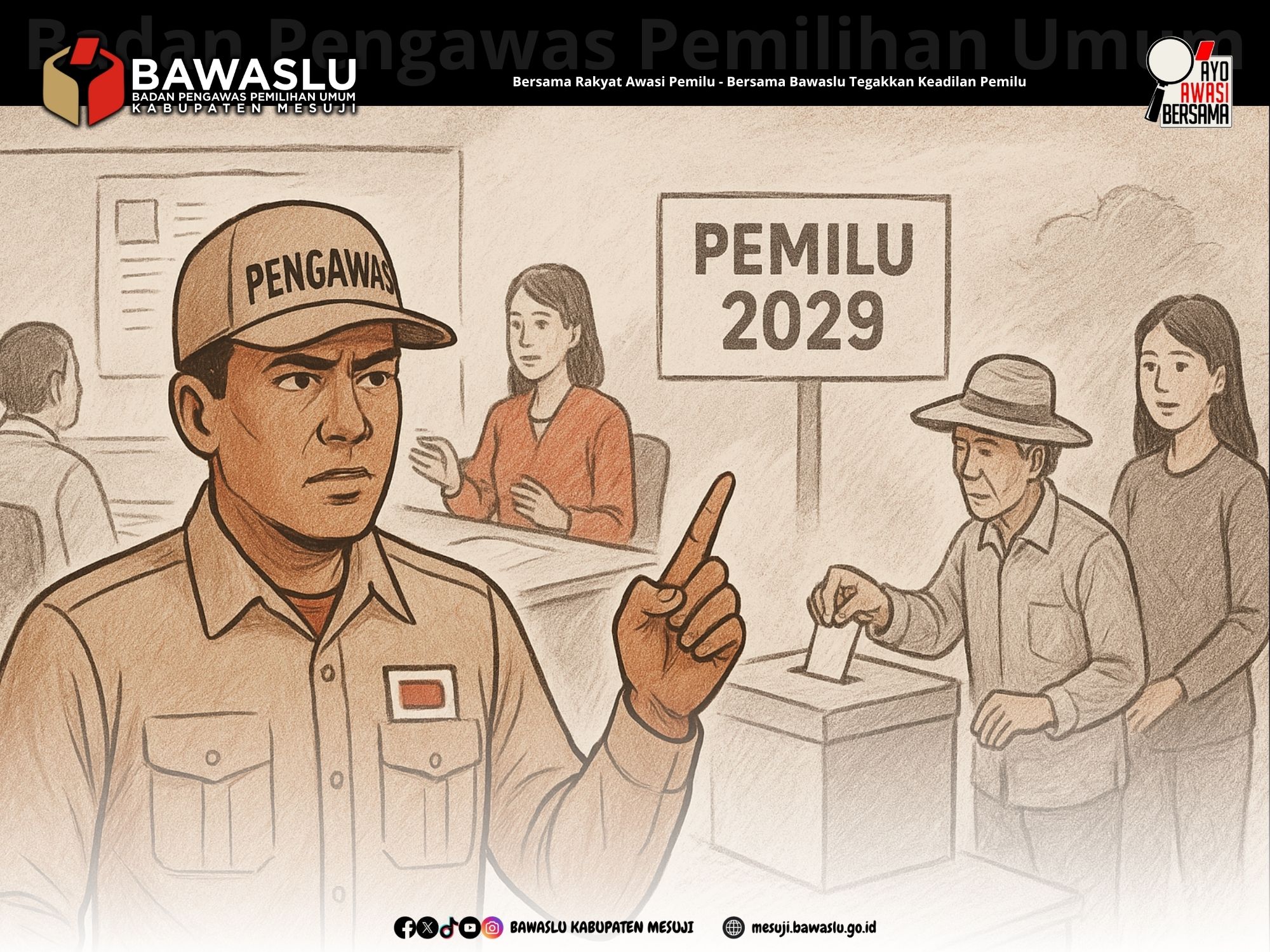 Netralitas Pengawas Jadi Pilar Utama Pemilu Bermartabat di Mesuji