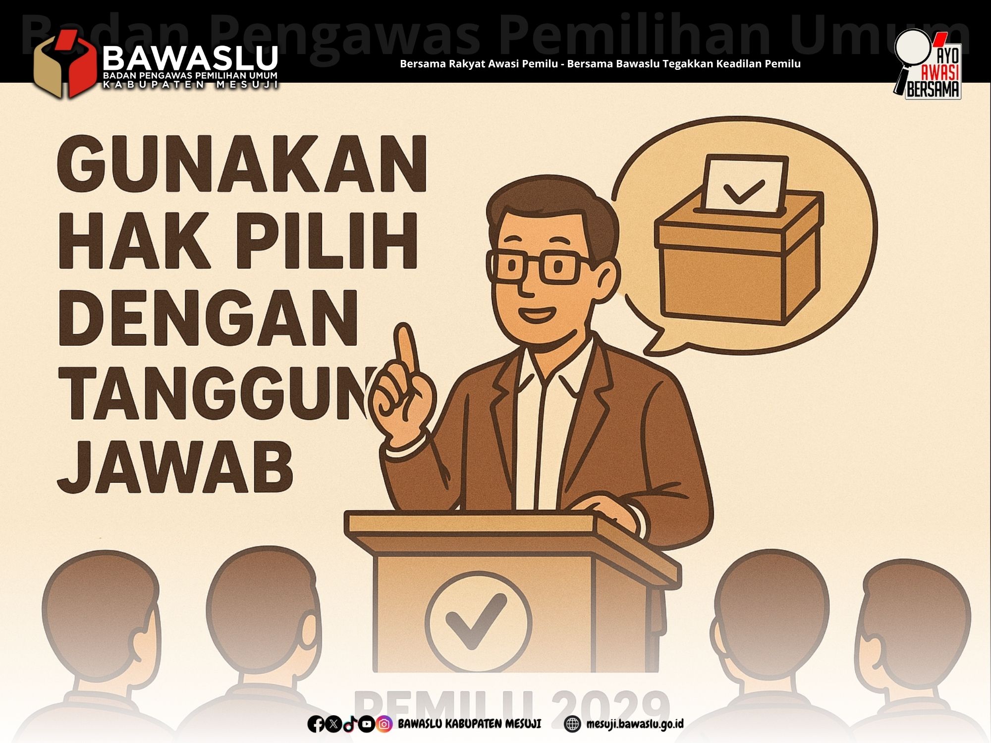 Deden Cahyono: Gunakan Hak Pilih dengan Tanggung Jawab