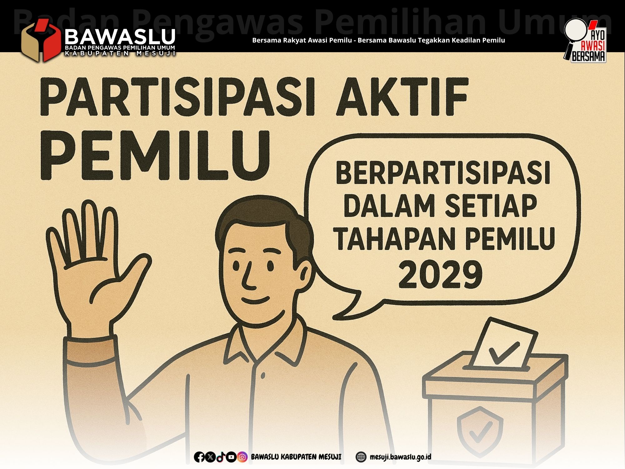 Bawaslu Mesuji Dorong Partisipasi Aktif Pemilih di Pemilu 2029
