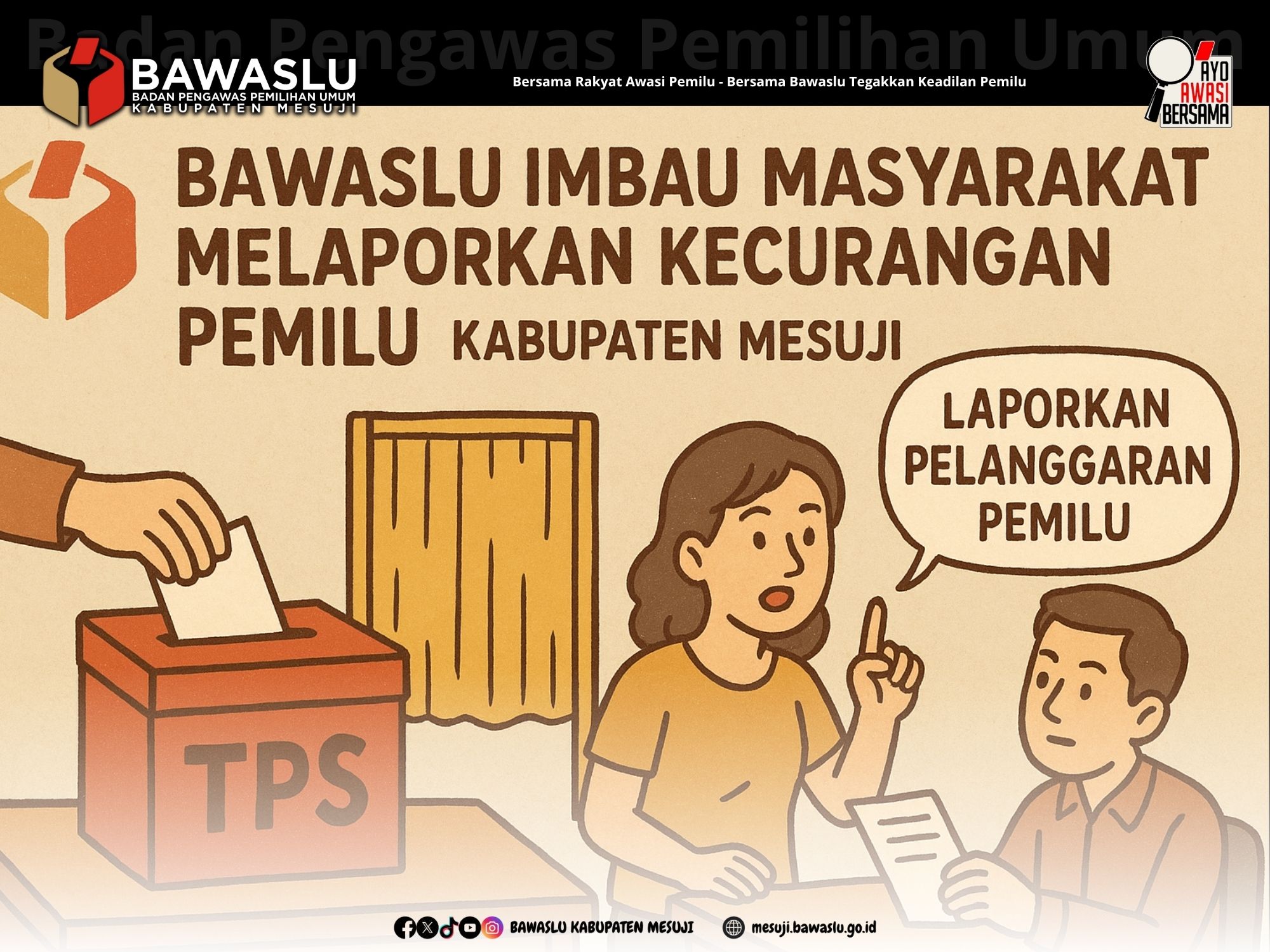 Masyarakat Diminta Laporkan Kecurangan di TPS