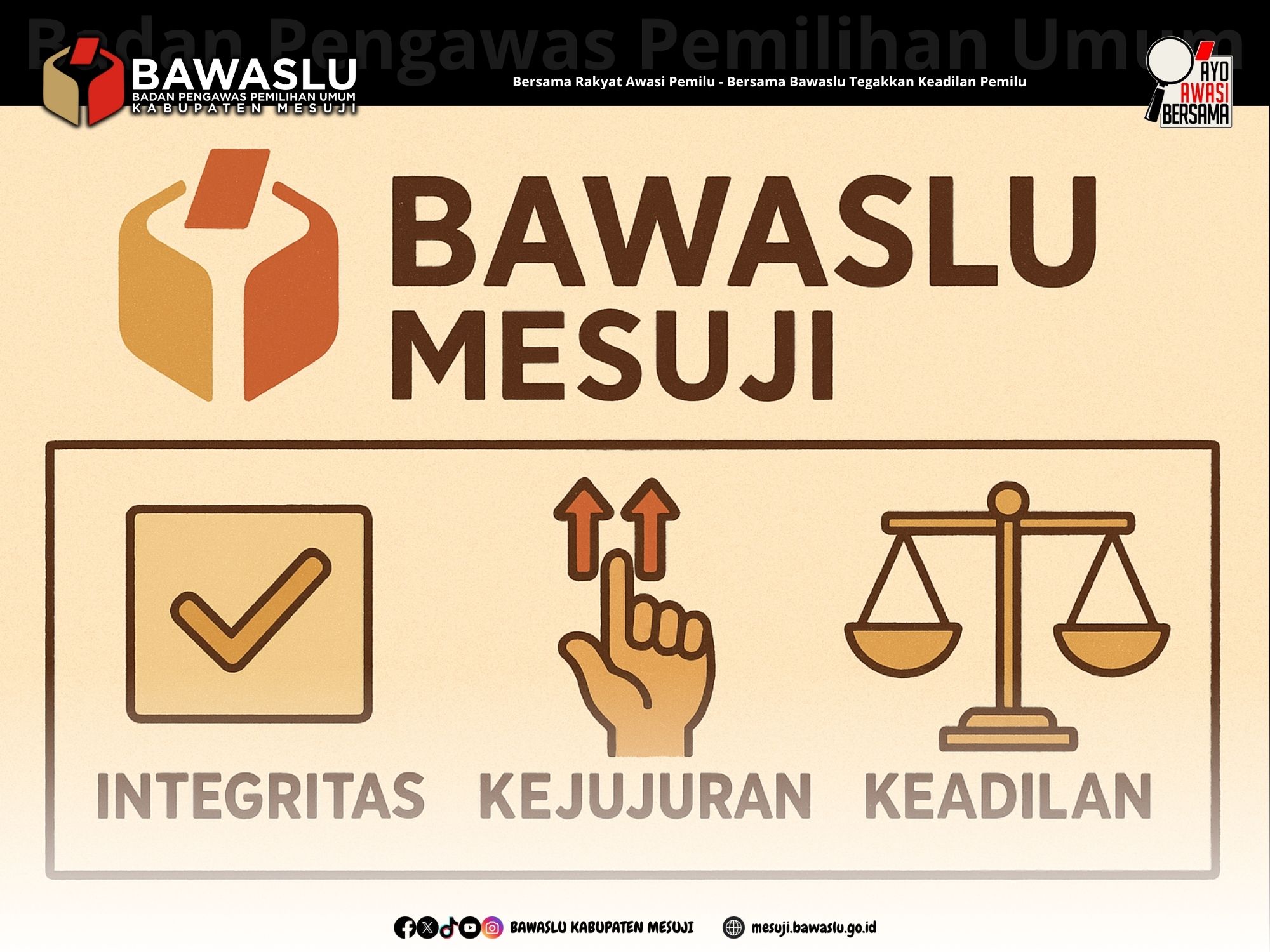 Bawaslu Mesuji Siapkan Langkah Tegas Hadapi Pelanggaran Pemilu