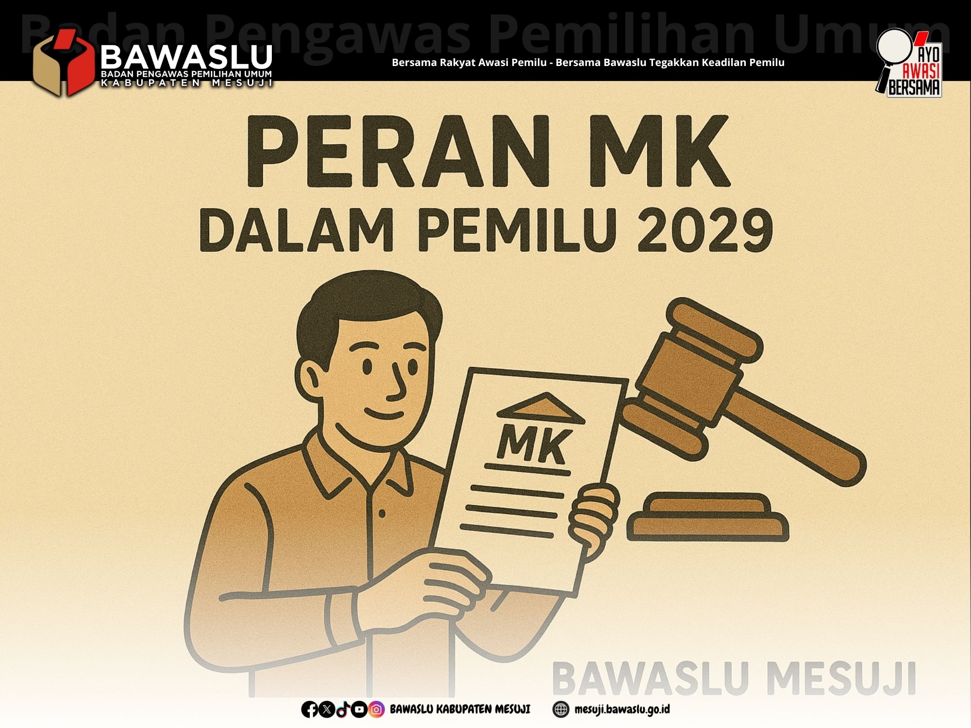 Bawaslu Mesuji Tegaskan Pentingnya Peran MK dalam Sengketa Pemilu