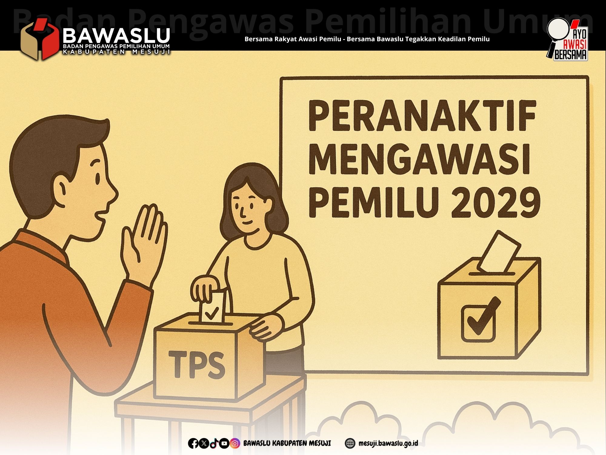 Masyarakat Didorong Laporkan Dugaan Pelanggaran di TPS