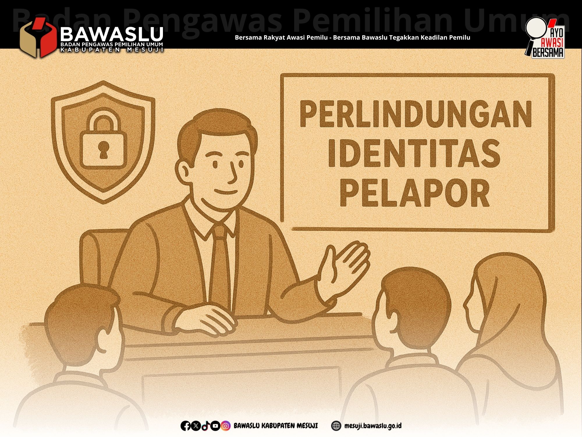 Bawaslu Jamin Keamanan Identitas Pelapor dalam Sengketa Pemilu