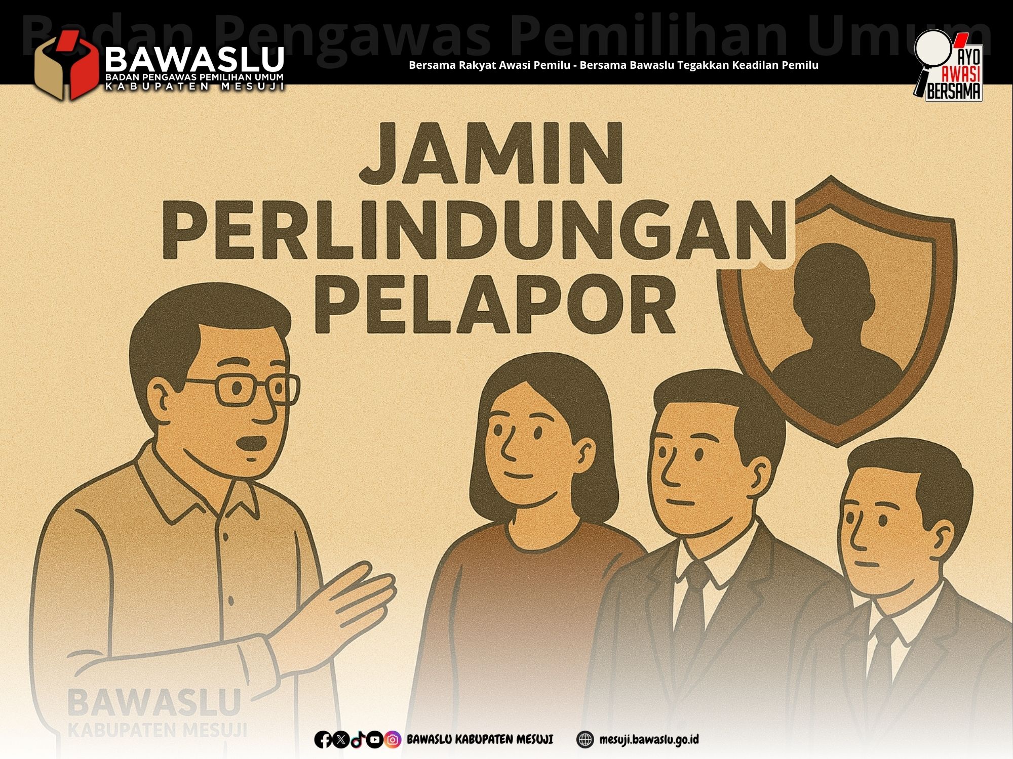 Bawaslu Mesuji Pastikan Perlindungan bagi Pelapor Sengketa Pemilu