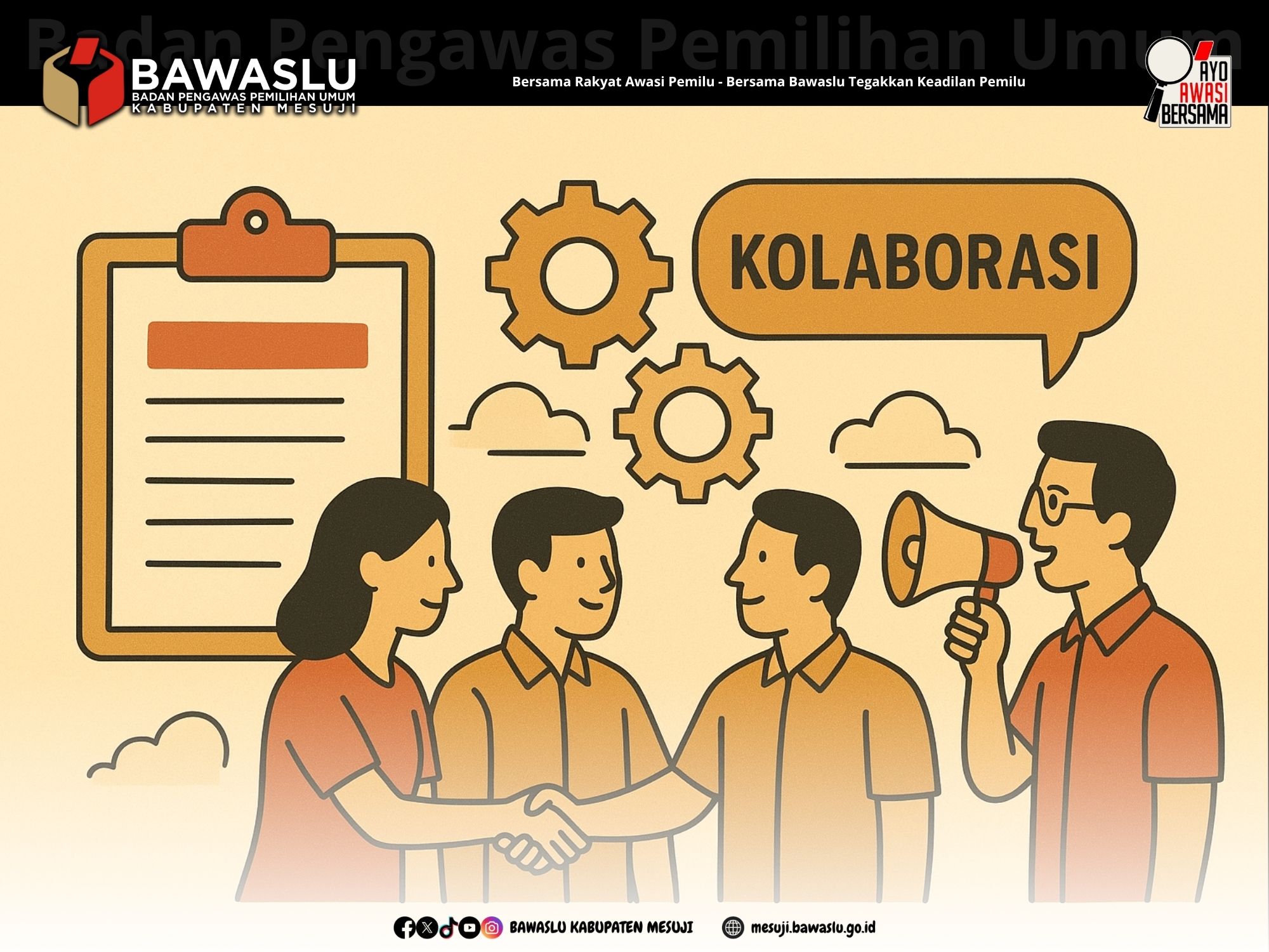 Robby Ruyudha: Kolaborasi Kunci Sukses Sosialisasi Kepemiluan