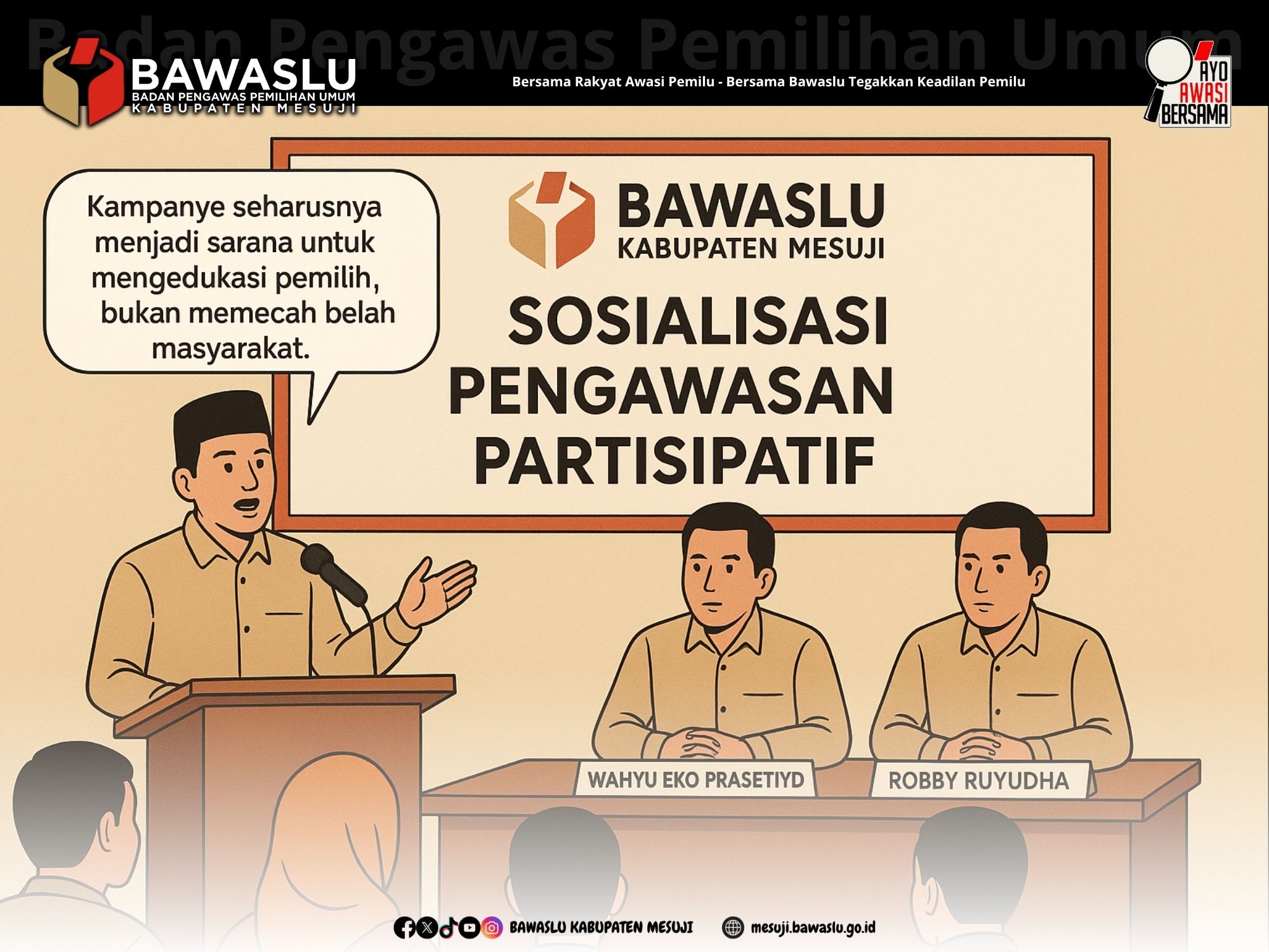 Bawaslu Mesuji Dorong Kampanye yang Edukatif dan Berbasis Program