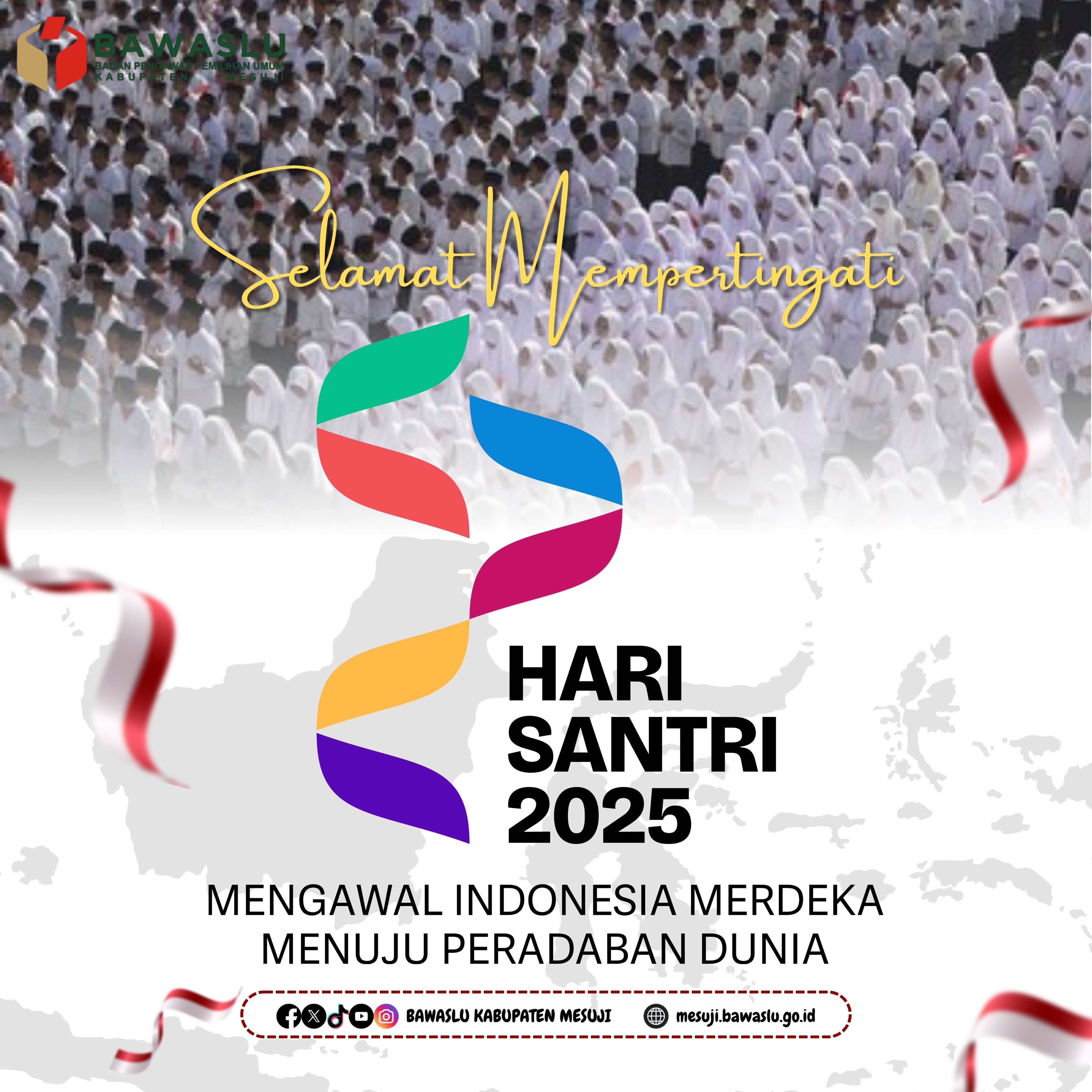 Bawaslu Mesuji Ajak Santri Jaga Nilai Kejujuran di Tahun Politik