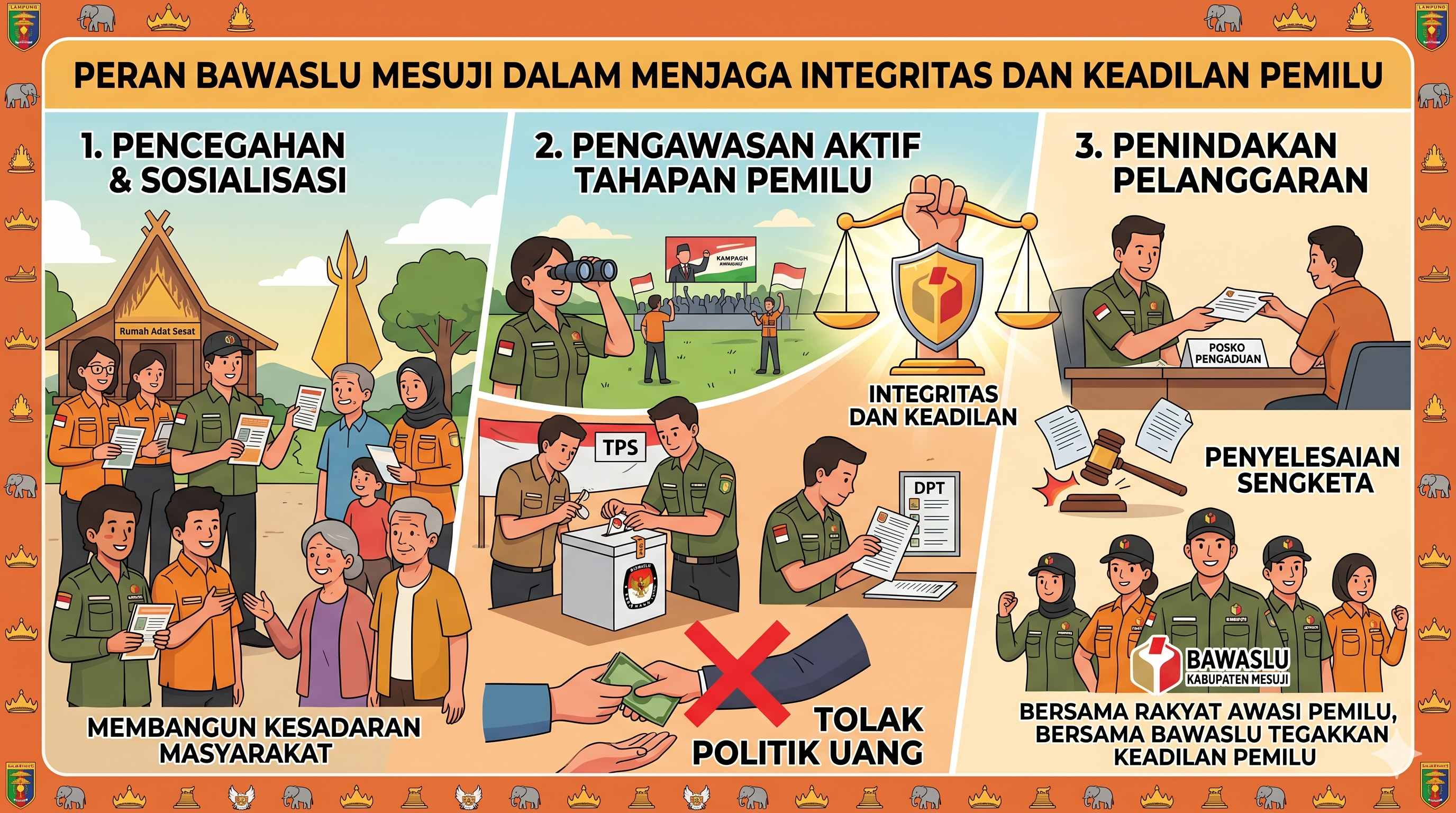 Peran Bawaslu Mesuji dalam Menjaga Integritas dan Keadilan Pemilu