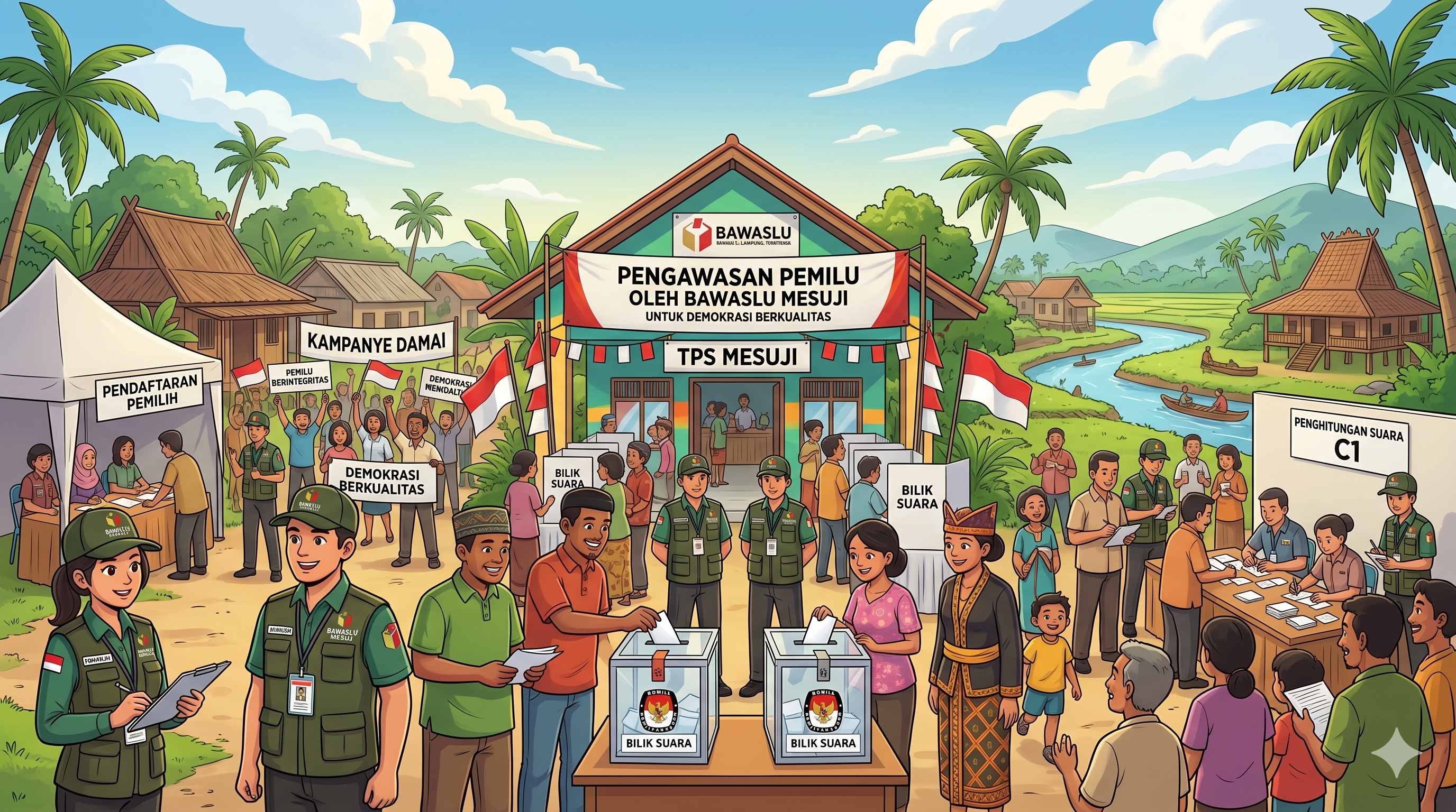Pengawasan Tahapan Pemilu oleh Bawaslu Mesuji untuk Demokrasi Berkualitas