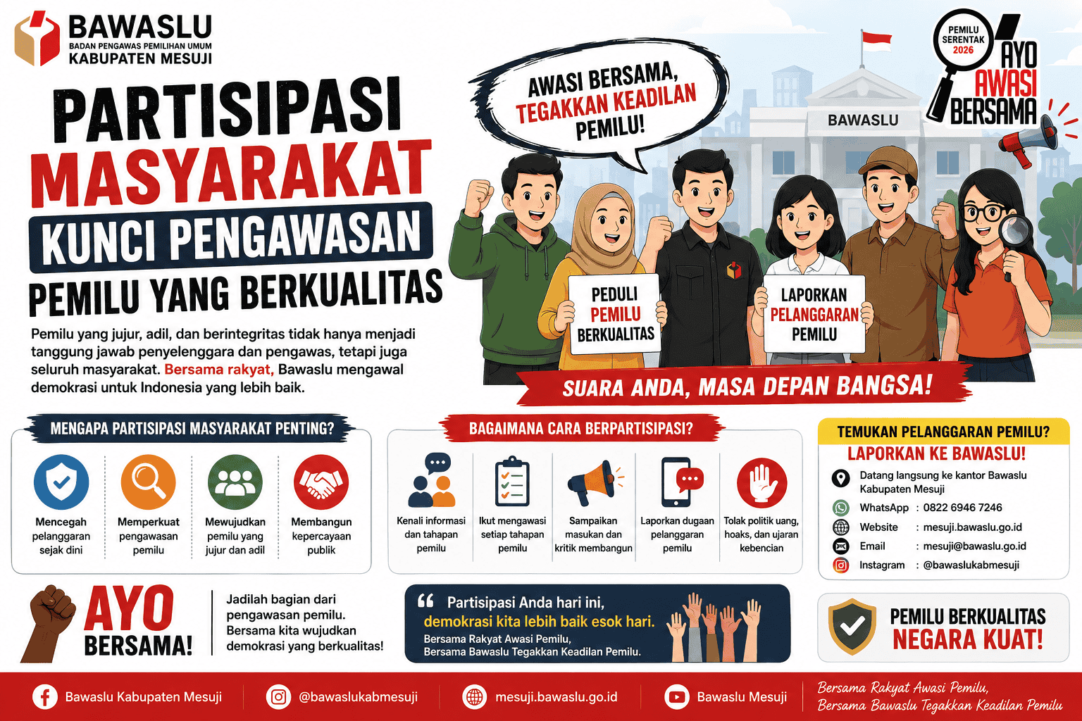 Partisipasi Masyarakat Kunci Pengawasan Pemilu yang Berkualitas