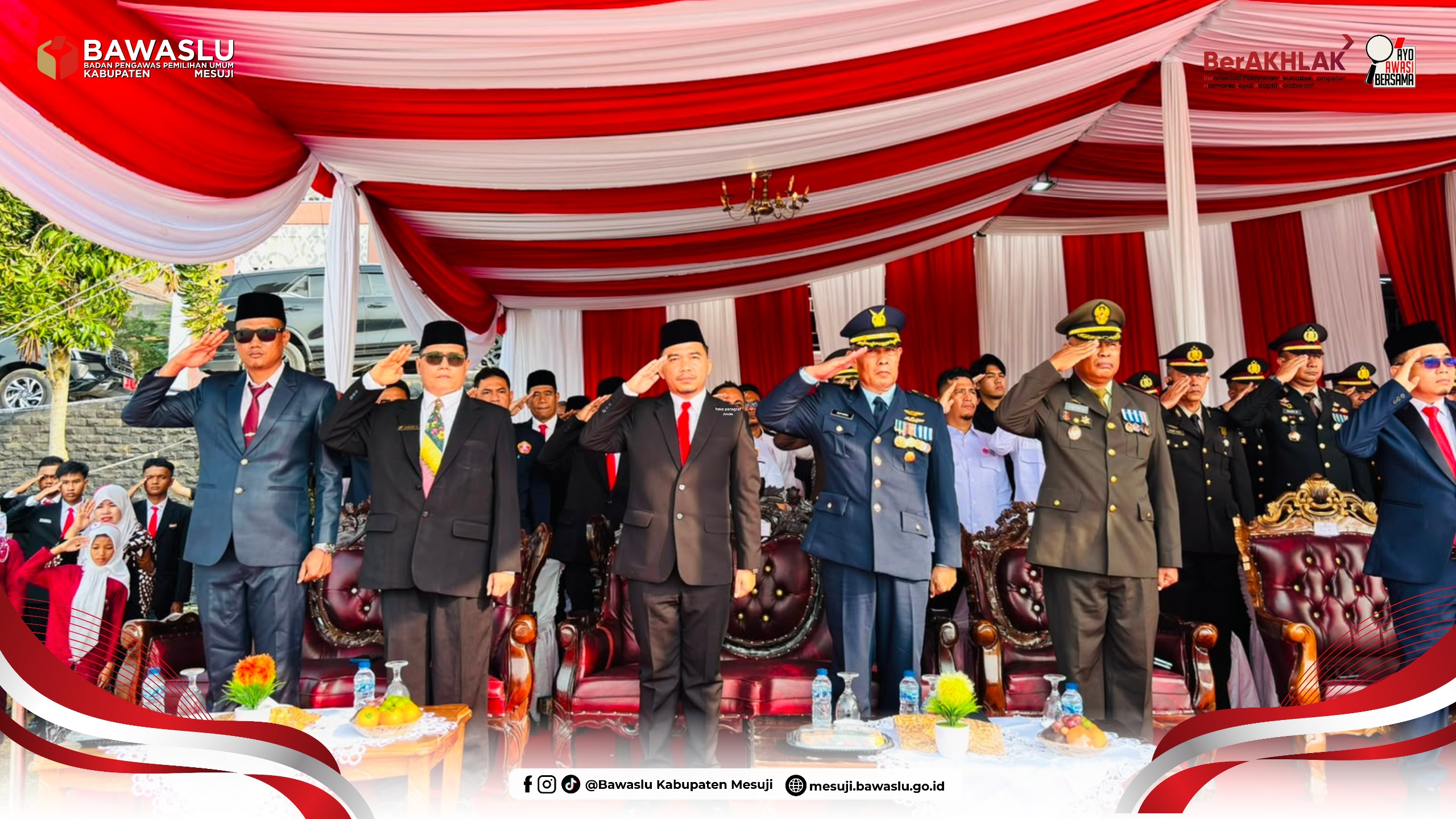 “Momentum kemerdekaan ini menjadi pengingat bagi kita untuk terus menjaga persatuan, meningkatkan pengabdian, serta memperkuat sinergi antarlembaga demi memberikan kontribusi terbaik bagi masyarakat dan kemajuan bangsa,” ujar Robby.