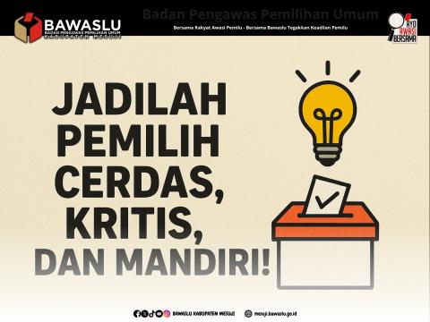 Bawaslu Mesuji Dorong Pemilih Cerdas, Kritis, dan Mandiri