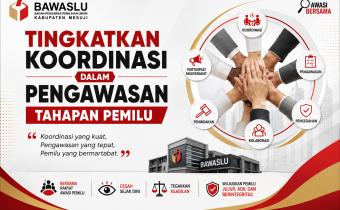 TINGKATKAN KOORDINASI, PERKUAT PENGAWASAN TAHAPAN PEMILU
