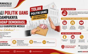 Kenali Politik Uang dan Dampaknya terhadap Demokrasi, Bawaslu Kabupaten Mesuji Beri Edukasi