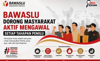 Bawaslu Dorong Masyarakat Aktif Mengawal Setiap Tahapan Pemilu
